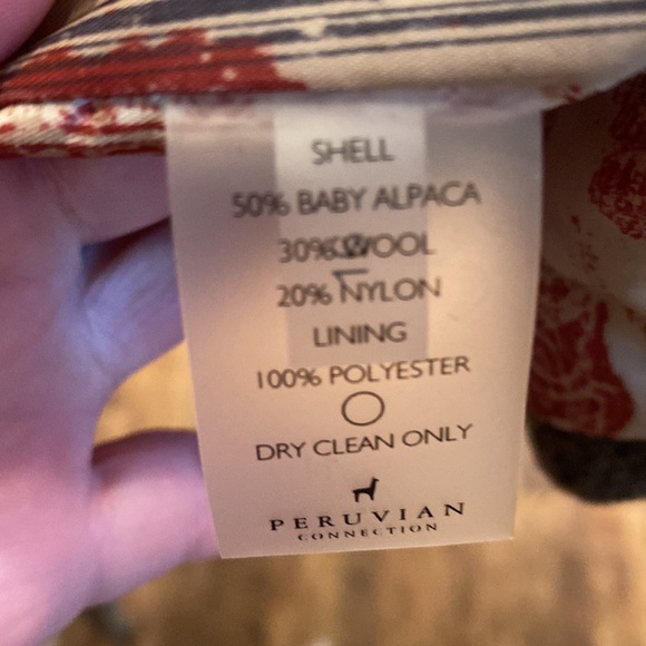 Baby Alpaca and Wool Peruvian Connection Size 8 Tweed Coat - Picture 5 of 5